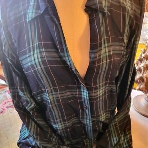 Cabi Plaid blouse